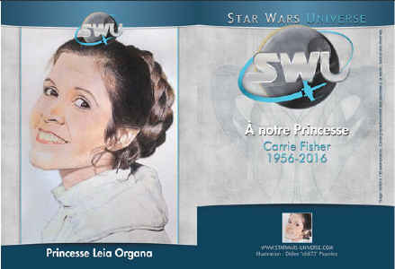 Hommage à Carrie Fisher (Princesse Leia)